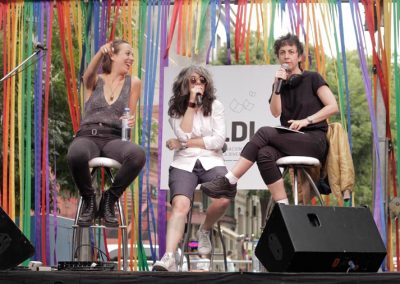 Laura Arnés, Dani Nandez y Silvina Giaganti